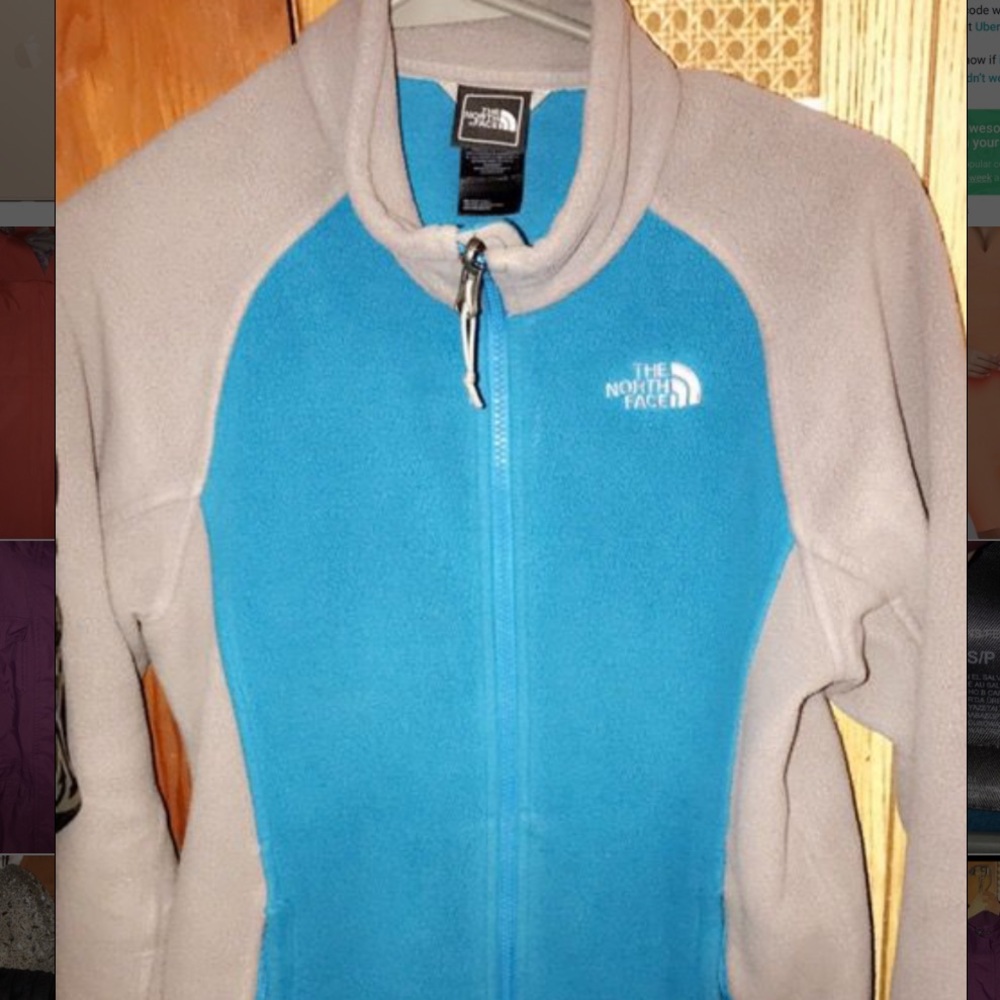Blue and grey The Northface Sweater